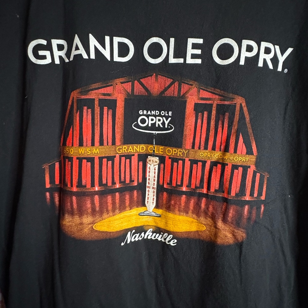 Grand Ole Opry Long Sleeve T-Shirt Nashville Country Music Hall Tribute Gildan - Picture 2 of 4